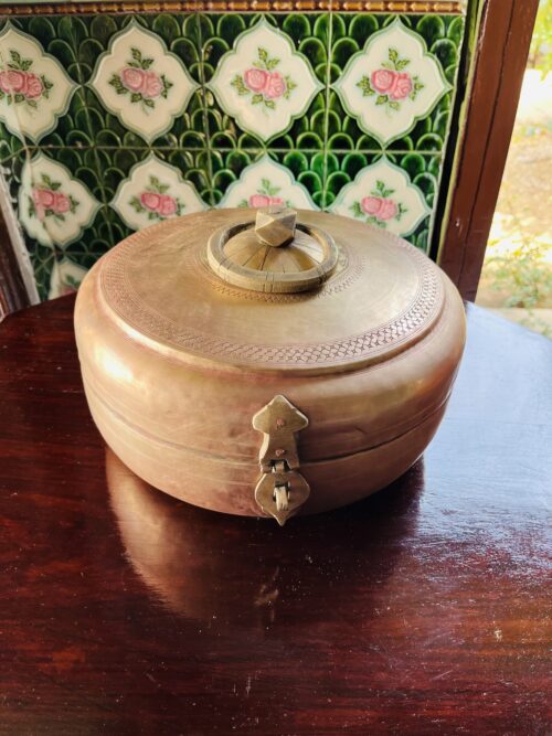 Vintage Brass Chappati Box