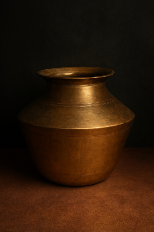 Vintage brass large size beautiful pot