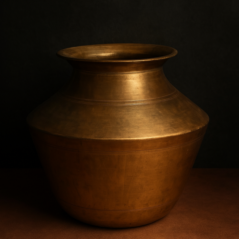 Vintage Brass Large Size Beautiful Pot