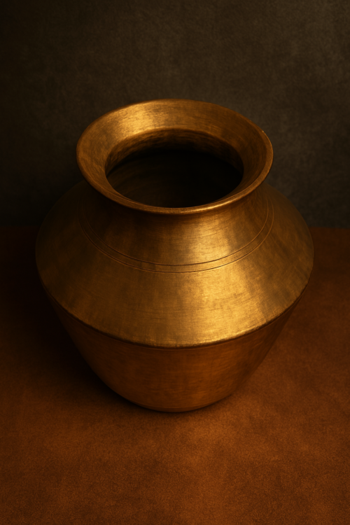 Vintage brass large size beautiful pot - Image 4