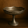 Vintage brass silver polished tray basket