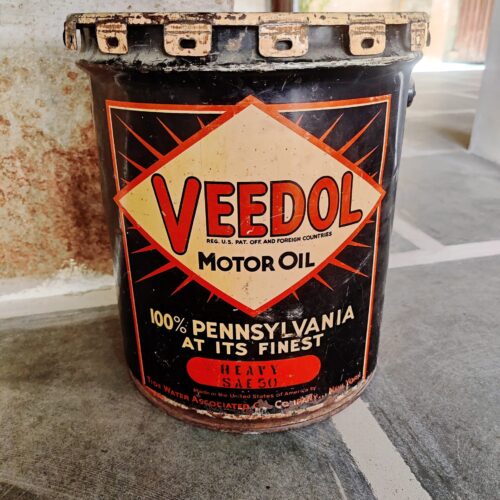 Vintage Veedol Motor Oil Bucket