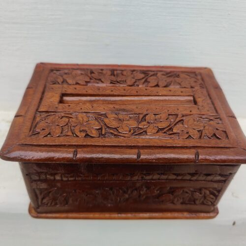 Vintage Wooden Money Bank