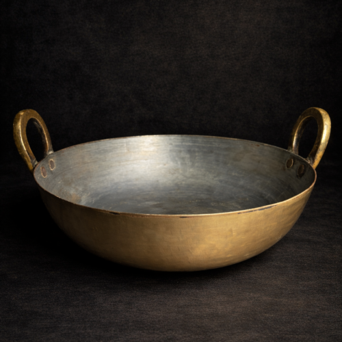 Vintage brass kadhai