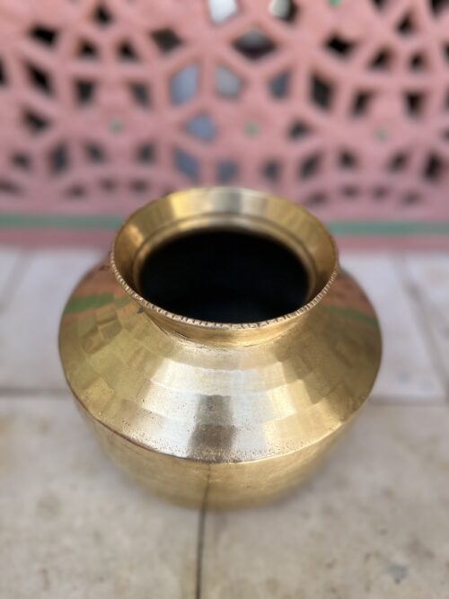 Vintage brass pot - Image 3