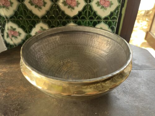 Vintage brass vase