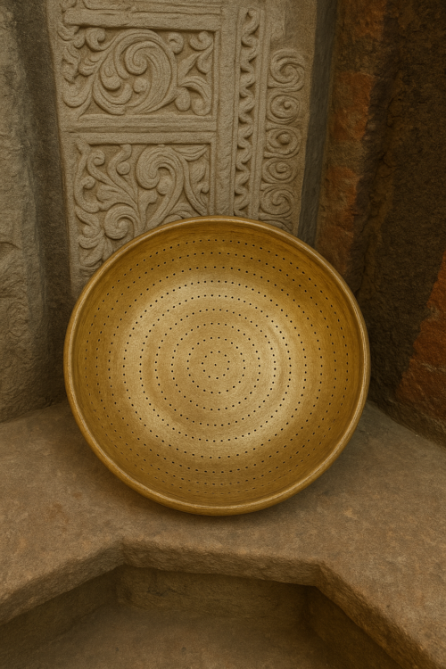 Antique Brass Colander – Timeless Craftsmanship for Your Kitchen - Image 5