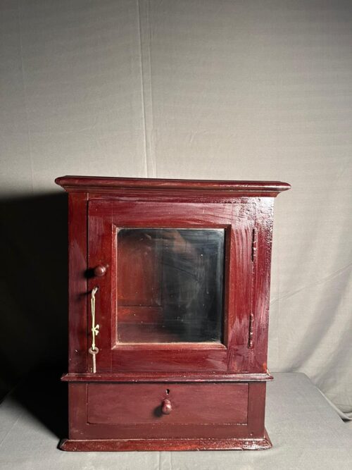 Vintage wooden almirah with drawer - Image 6