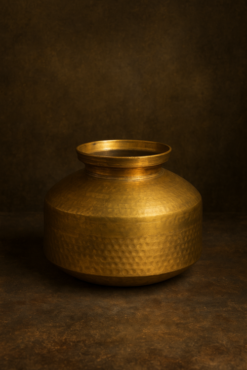 Vintage brass pot - Image 2