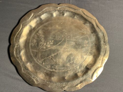 Antique kaansa hand carving tray