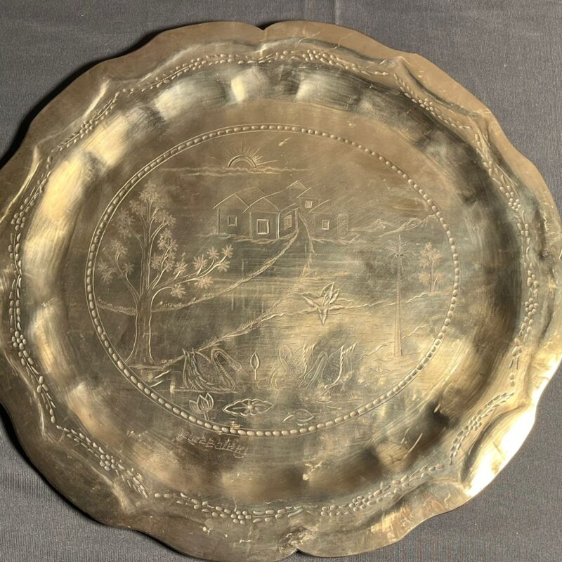 Antique Kaansa Hand Carving Tray