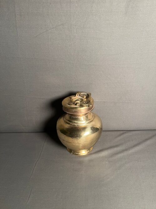 Vintage brass holly water pot - Image 2