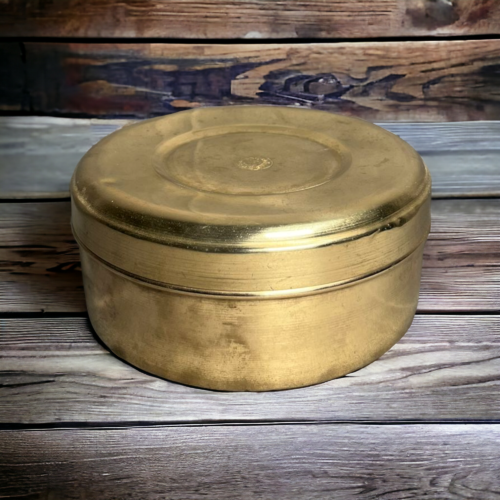 Vintage brass masala box - Image 2