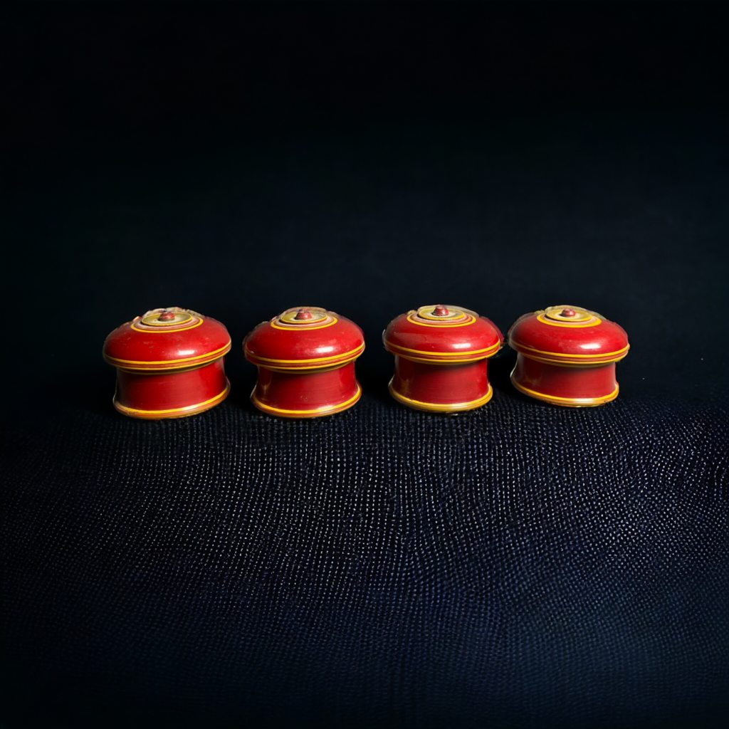 Antique Wooden 4 Pcs Vegetable Color Boxes Set