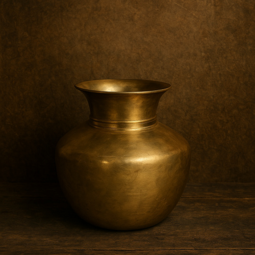 Vintage bronze pot