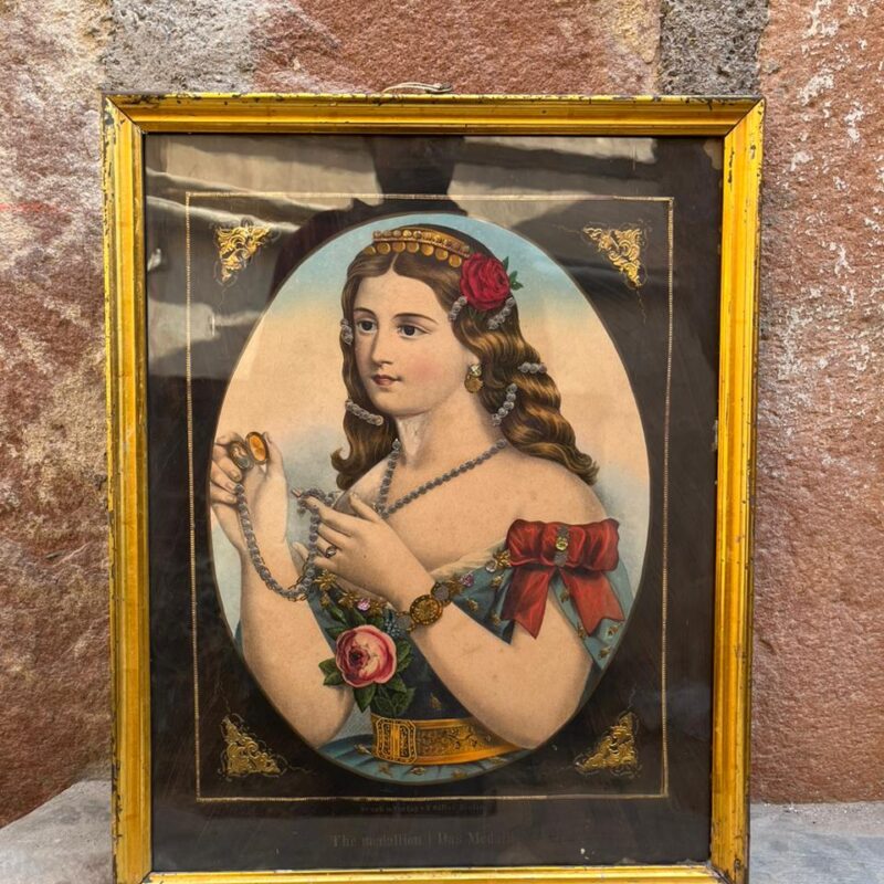 Vintage English Hand Color Lithograph