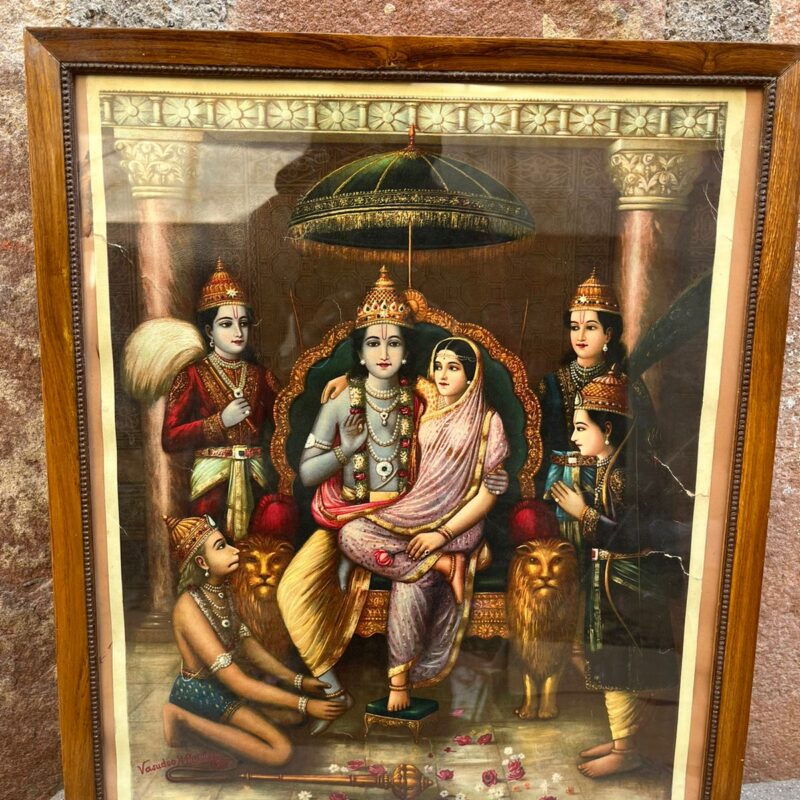 Vintage Vasudev Pandya Oilograph Sign Piece