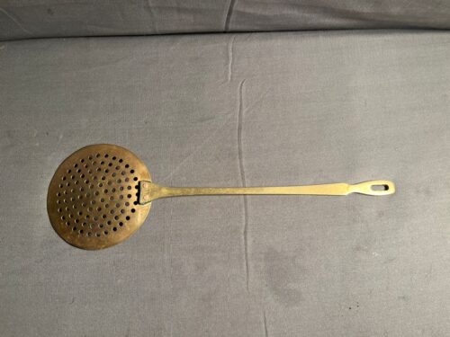 Vintage brass jaali ladle - Image 2