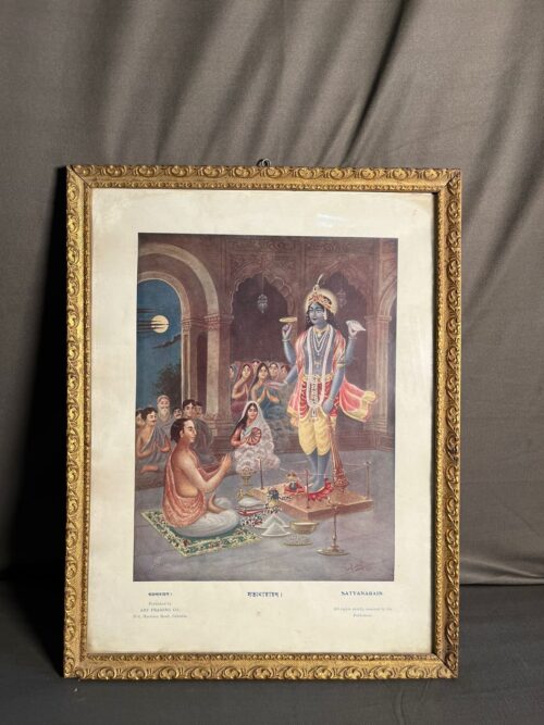 Vintage Satyanarayana Bengal lithograph - Image 2