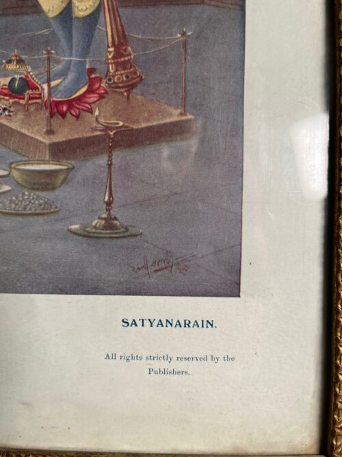 Vintage Satyanarayana Bengal lithograph - Image 4