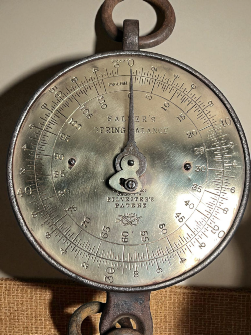 Antique Salter’s Spring Balance – Vintage Hanging Weighing Scale (England) - Image 4