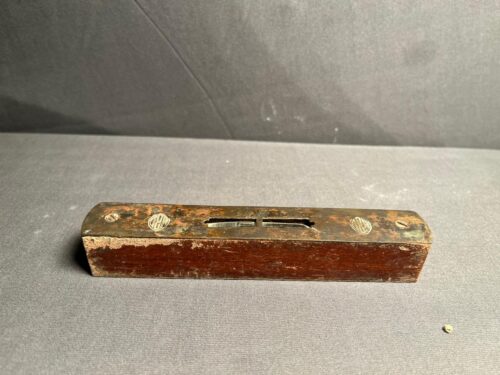 Antique wooden sprit level , english brass instrument - Image 5