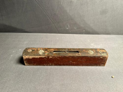 Antique wooden sprit level , english brass instrument