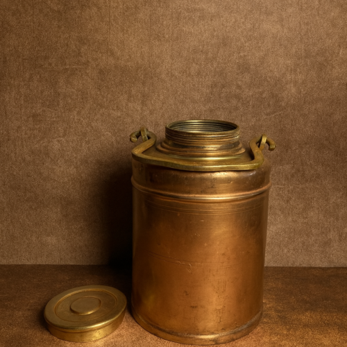 Vintage brass  barni (oil can ghee can)