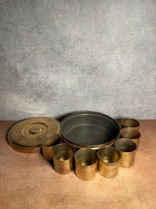 Vintage brass large size masala box - Image 2