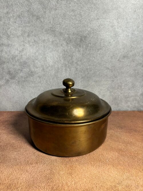 Vintage brass casserole