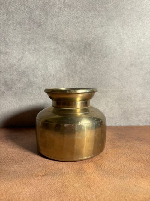 Vintage brass German silver pot