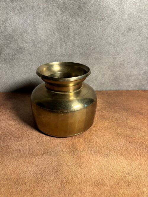 Vintage brass German silver pot - Image 3