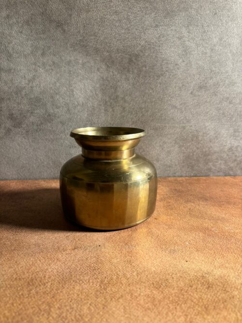 Vintage brass German silver pot - Image 5