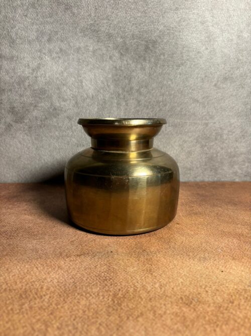 Vintage brass German silver pot - Image 4