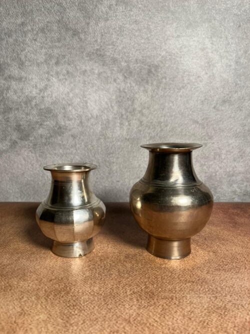 Vintage brass 2 pcs beautiful pots - Image 4