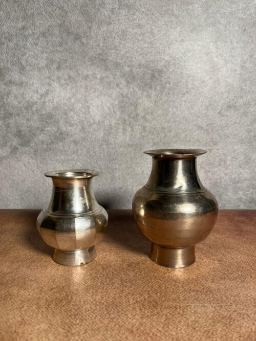 Vintage brass 2 pcs beautiful pots