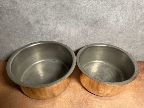 Vintage brass 2 pcs large size patla set ( topiya) - Image 3