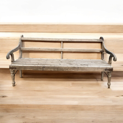 Antique wooden large size bench - Image 3