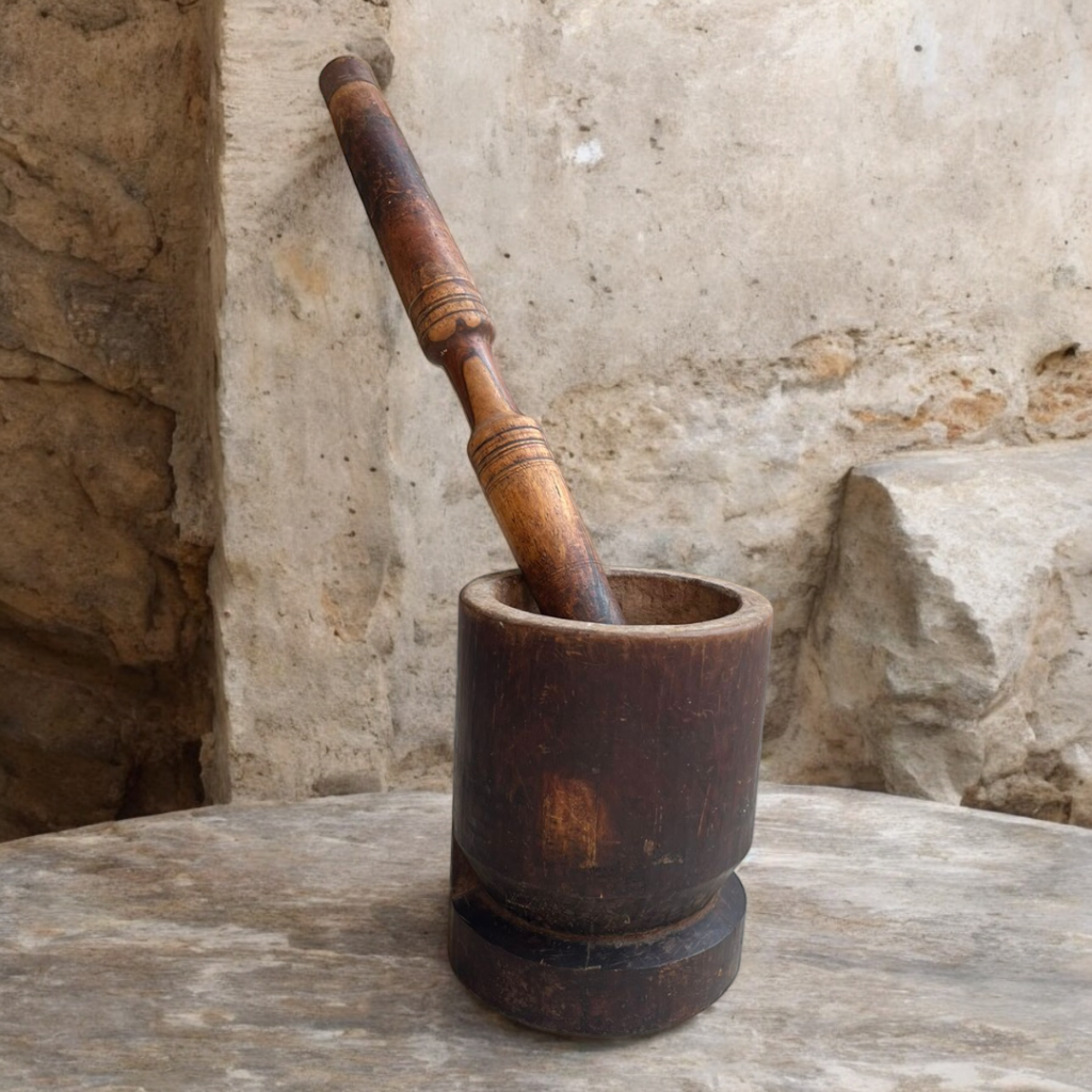 Vintage Wooden Large Size Ukhli Musal