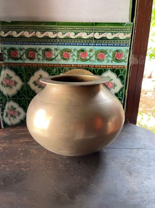 Vintage bronze large size haandi - Image 2