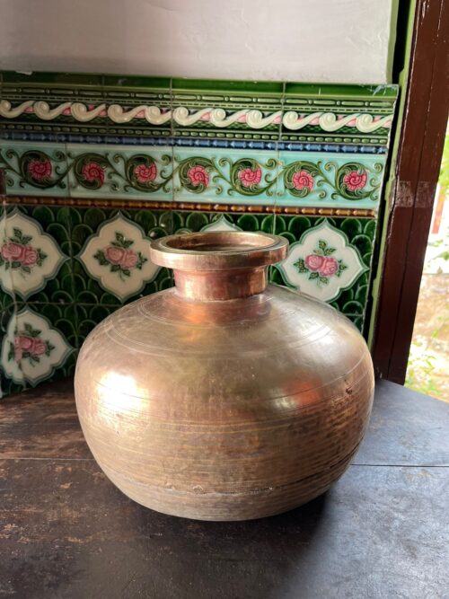 Antique brass beautiful pot