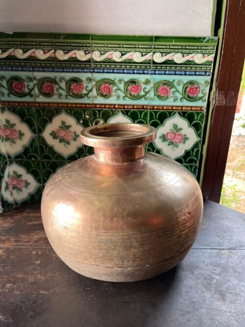 Antique brass beautiful pot - Image 3