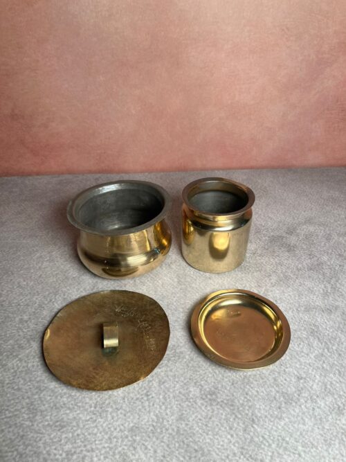 Vintage brass oil and ghee kan for kitchen - Image 2