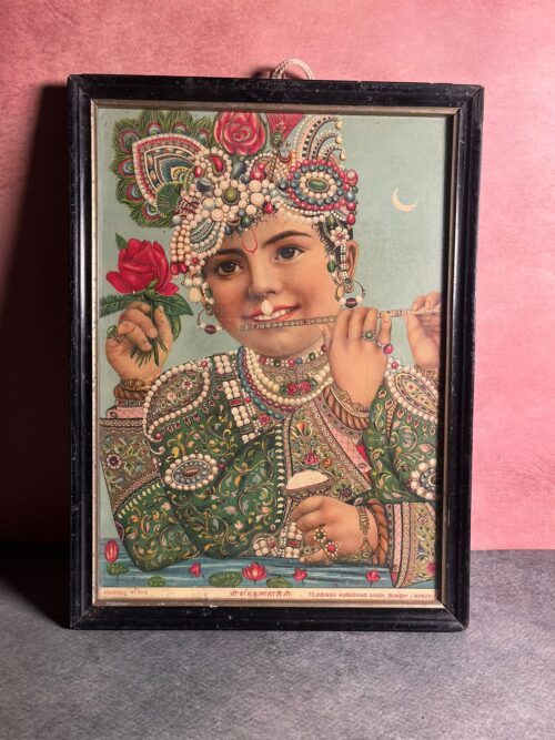 Vintage shree krishna lithograph - Image 4