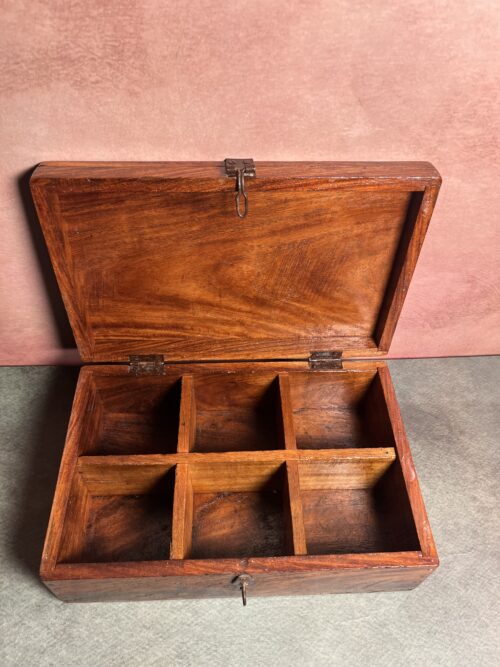 Vintage wooden masala box - Image 3