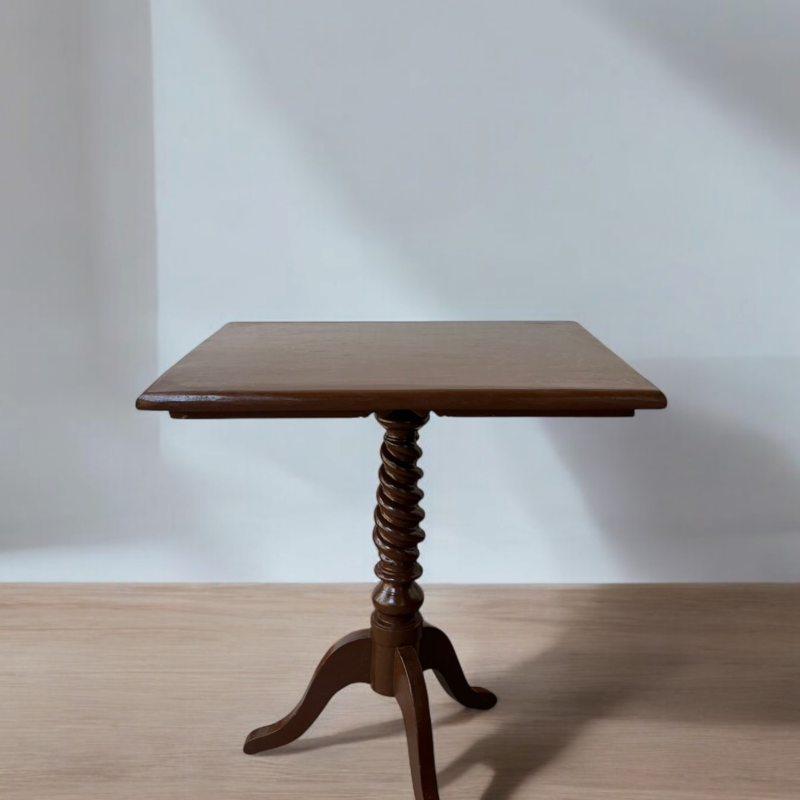 Vintage Wooden Teek Wood Corner Table