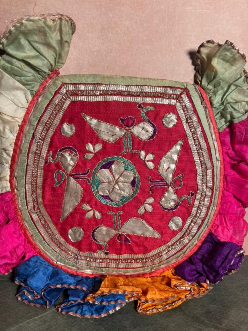 Antique hand work real silver work hand fan (pankhi) - Image 4