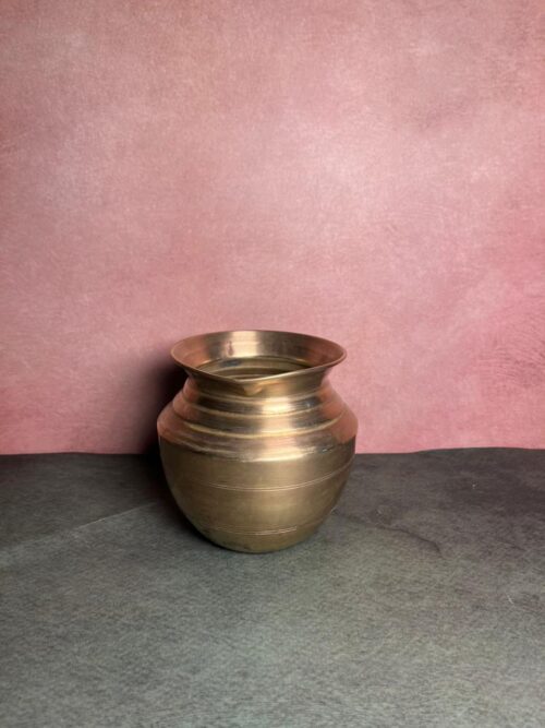 Vintage brass pot