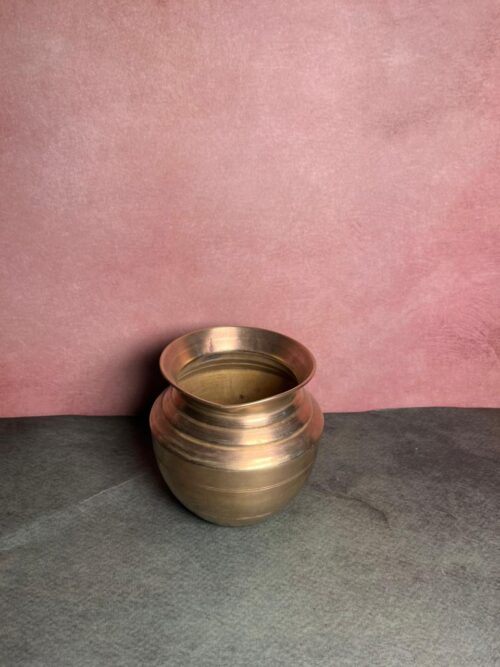 Vintage brass pot - Image 3