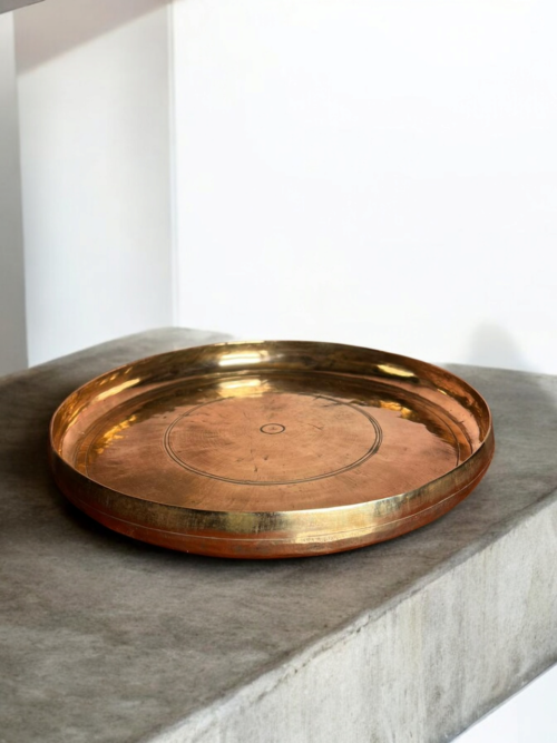 Vintage bronze thali - Image 2